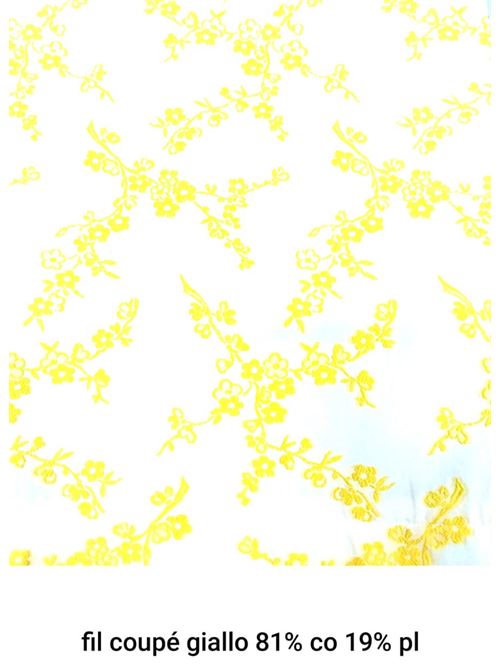 tessuto in cotone fil coupè giallo Laboratorio Capri | FILCOUPEGIALLOGIALLO